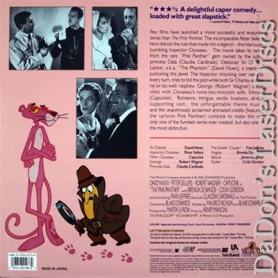 The Pink Panther!  A slapstick comedy adventure filled with jewel thieves and bumbling detectives!